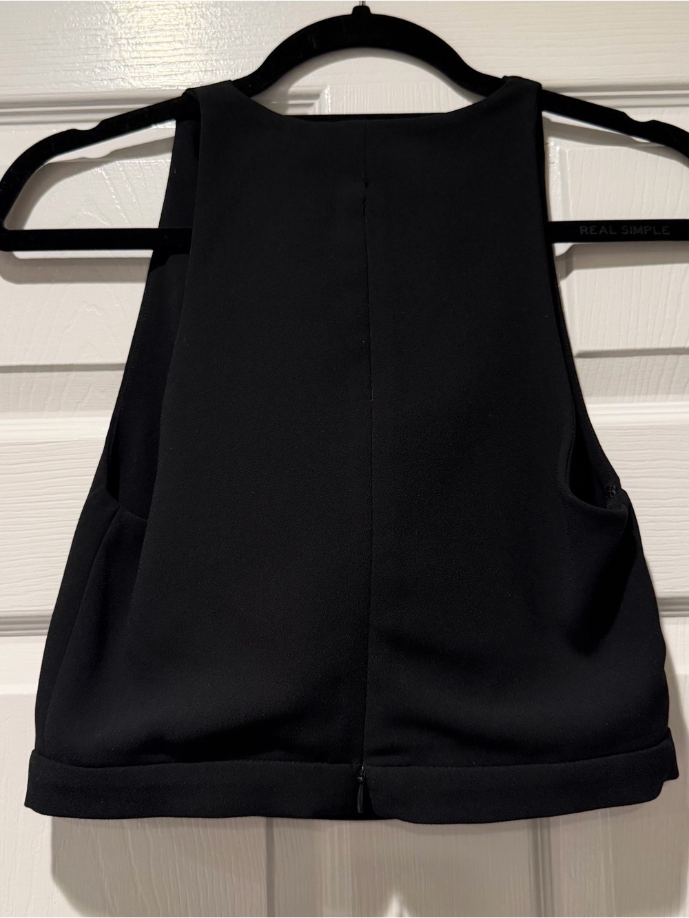 NWOT ZARA Black Draped Top Size XS - Picture 2 of 4